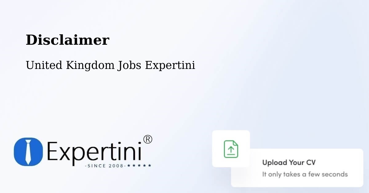 Disclaimer – Luton - United Kingdom Jobs Expertini